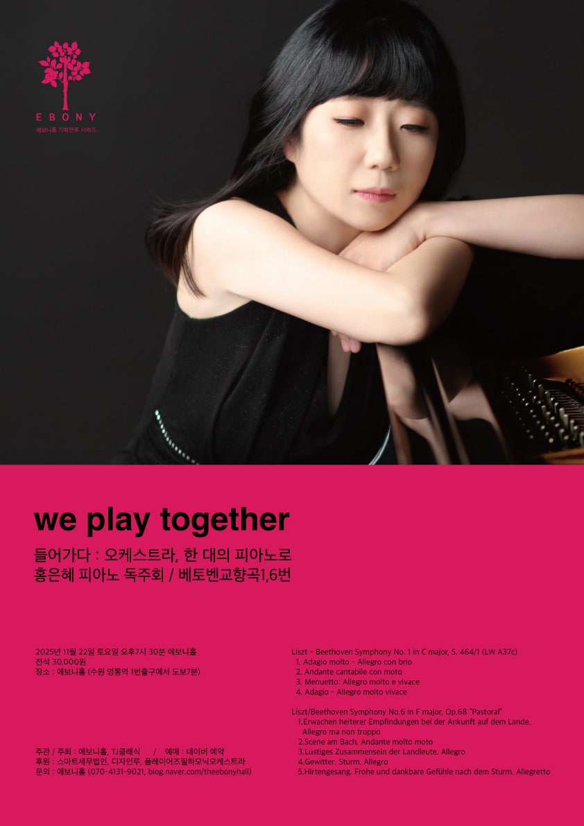 들어가다: 오케스트라, 한대의 피아노로, 홍은혜 피아노 독주회: 베토벤 교향곡1,6번