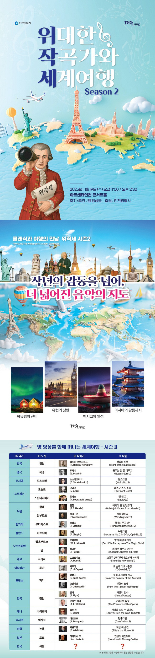 위대한 작곡가와 세계여행 시즌 Ⅱ [인천]