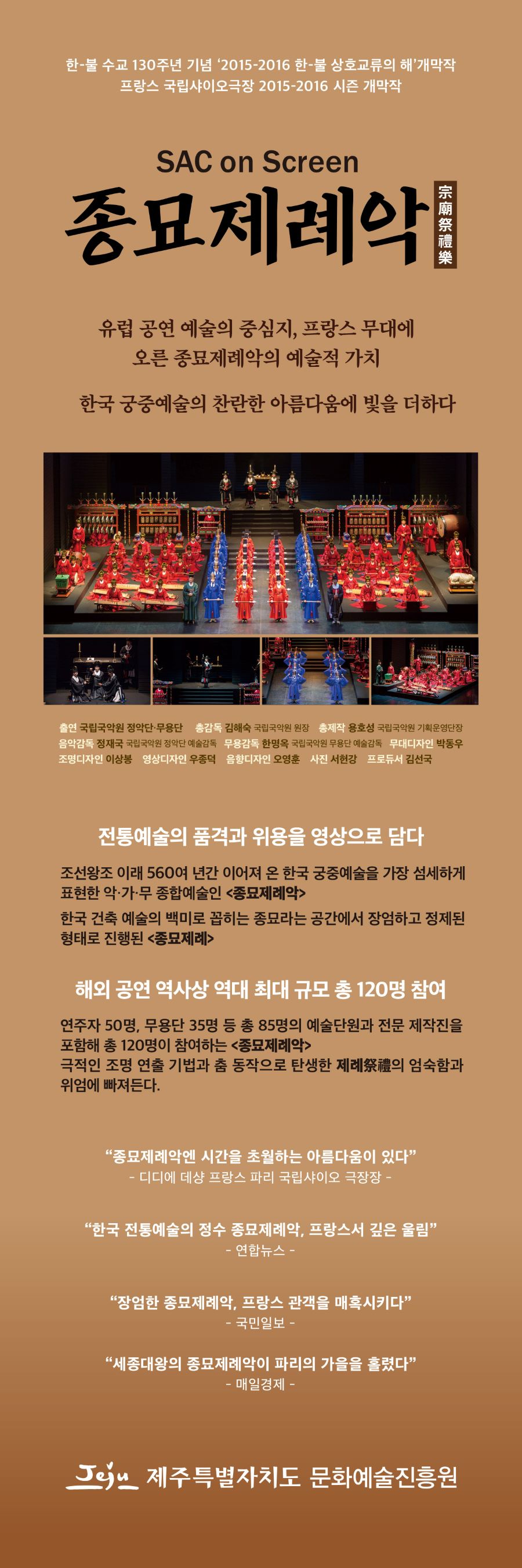 SAC on SCREEN, 영상으로 만나는 종묘제례악 [제주] (영상화)