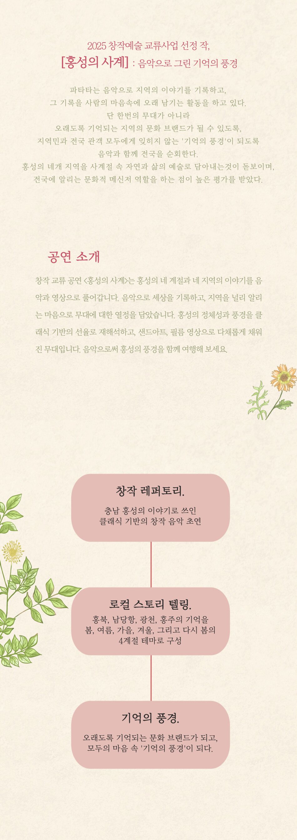 홍성의 사계: 음악으로 그린 기억의 풍경